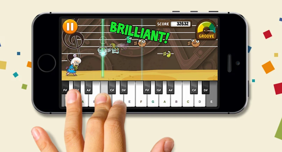 Piano Dust Buster music apps for kids