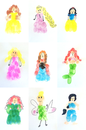 Disney Thumbprint Princesses