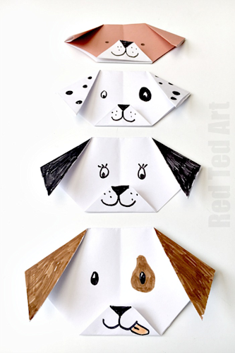 Easy Origami Dog