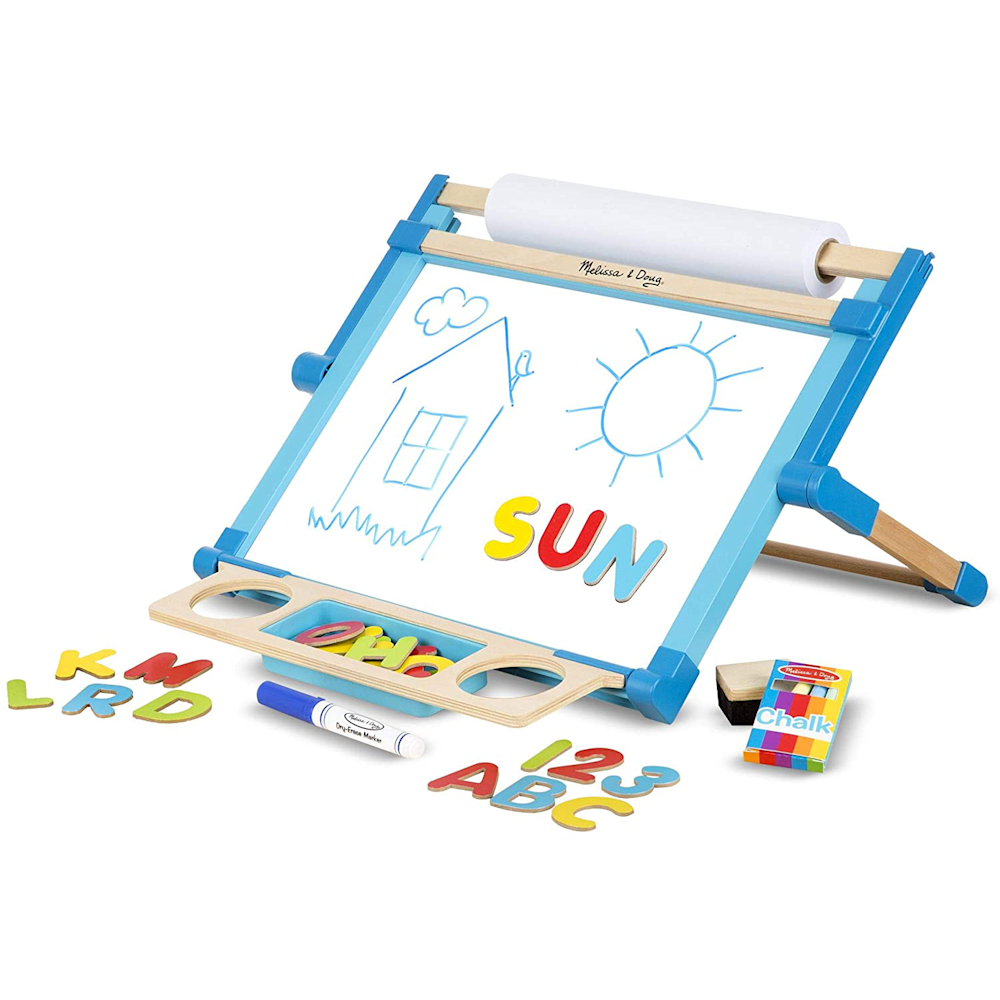 Melissa & Doug Double-Sided Magnetic Tabletop Easel: 0
