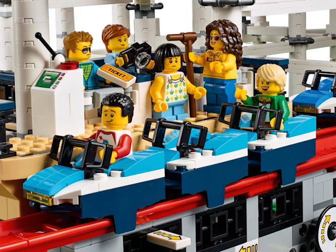 LEGO Roller Coaster Close Up