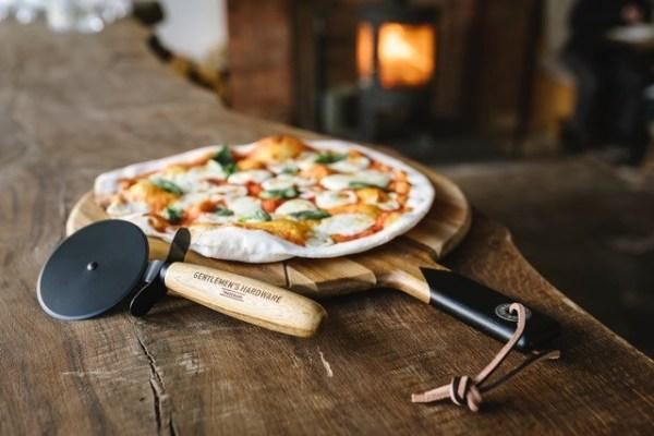 Gentlemen's Hardware Pizza Cutter Serving Board