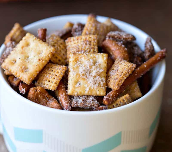 Cinnamon Sugar Sweet and Salty Chex Mix