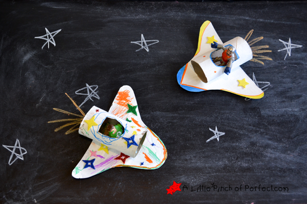 Cardboard Tube Space Shuttles