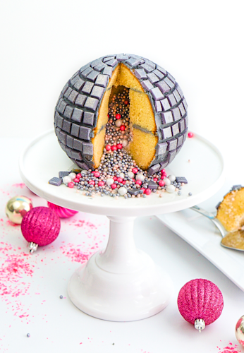 DIY-New-Years-Disco-Ball-Pinata-Cake