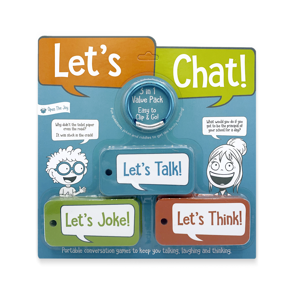 Open the Joy Let's Chat 3-1 Talking Cards 6-Pack Hero