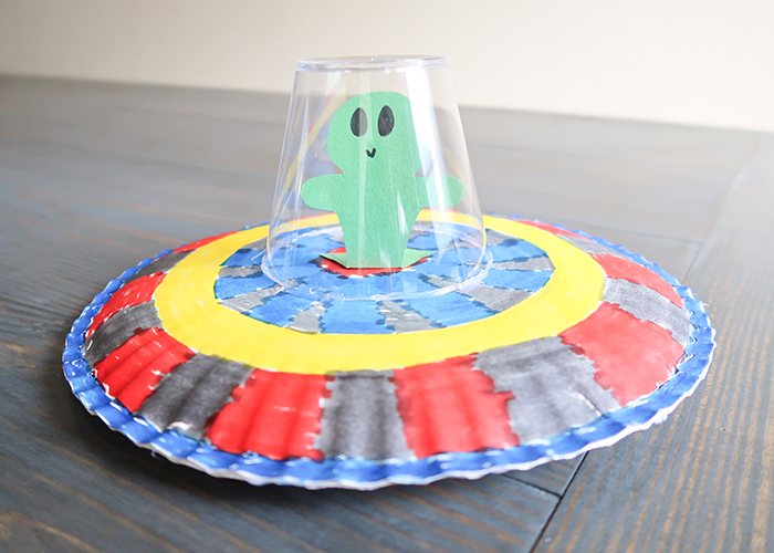 Paper Plate UFO Craft