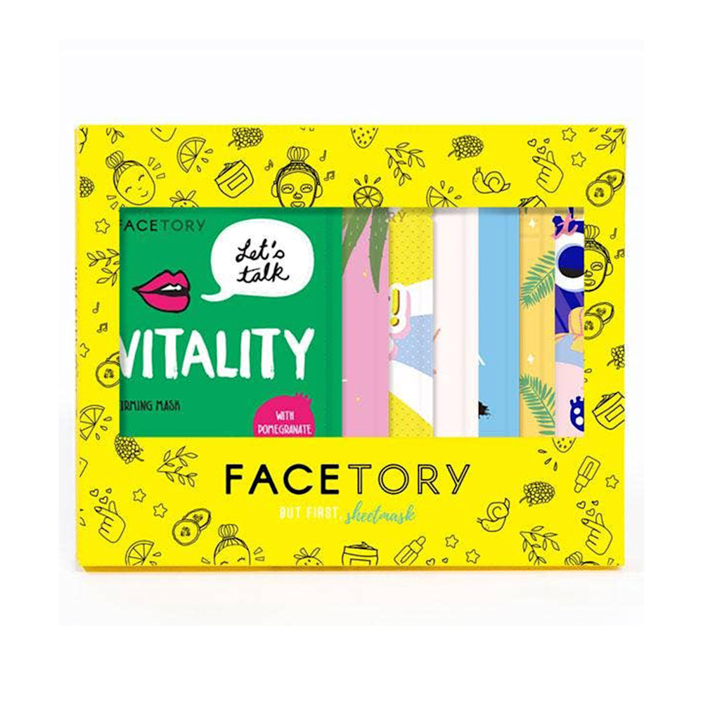 facetory-seven-days-of-masking-sheet-face-mask-set-in-packaging