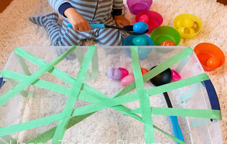 Easter Egg Rescue Sensory Bin