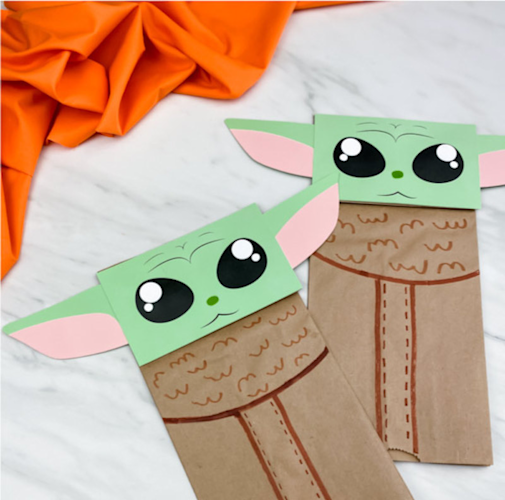 Grogu Paper Bag Puppet