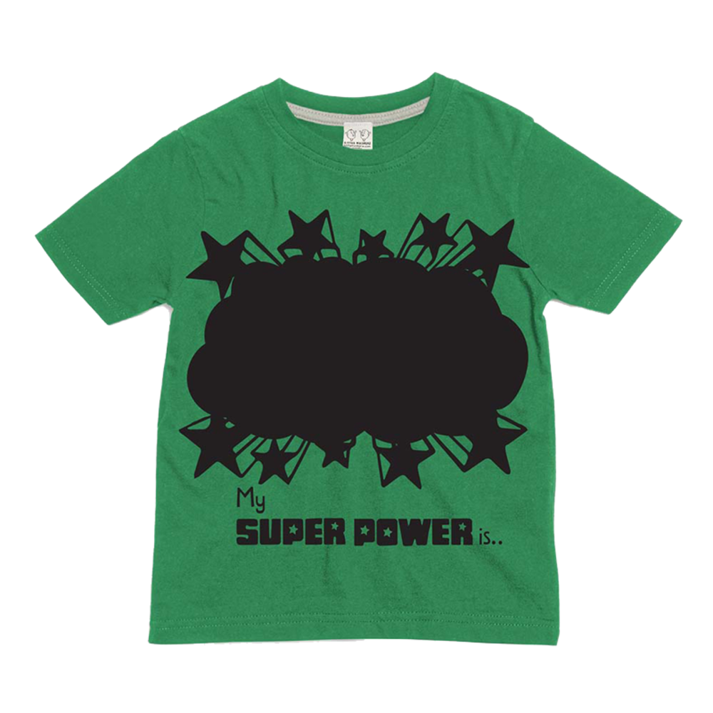 Little Mashers Chalkboard Super Power T-Shirt: 0