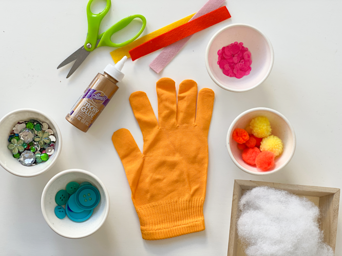 Glove monster materials