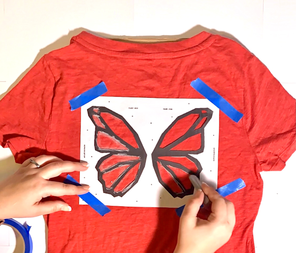 Fairy Wings tracing outline