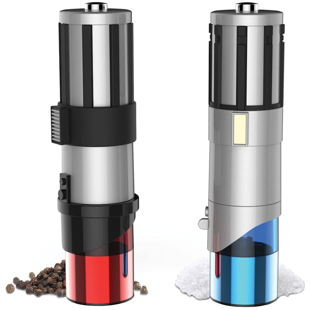 Star Wars Lightsaber Electric Salt and Pepper Mill Grinder (Pack of 2): 0