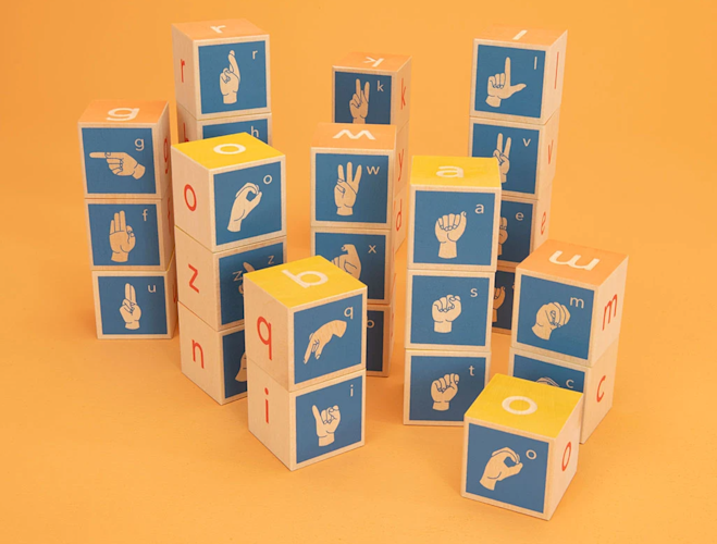 Uncle Goose American Sign Language Blocks