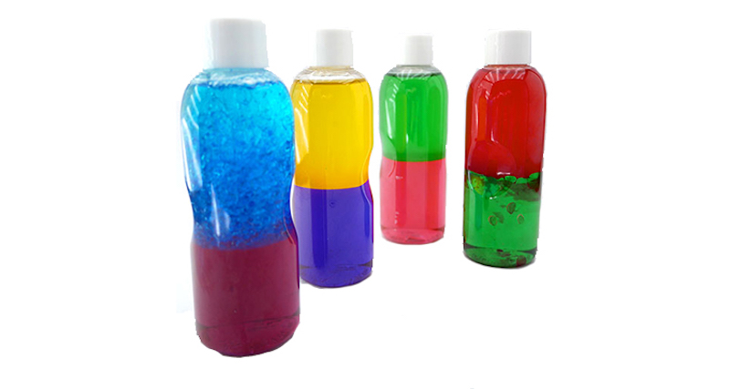 Oil and Water Sensory Bottles