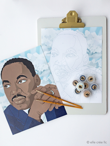 Martin Luther King Jr. Paint-by-Number Kit