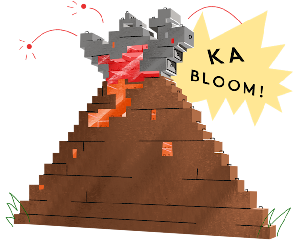Lego Volcano
