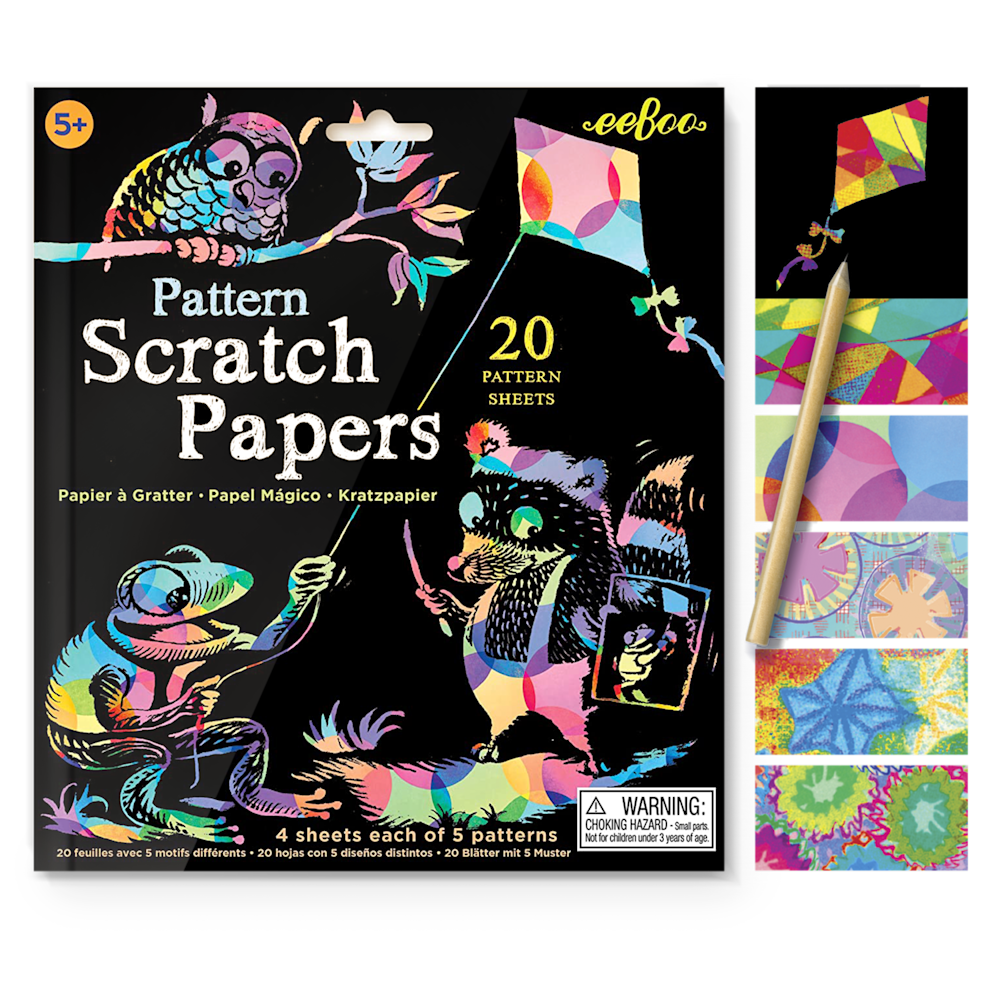 eeBoo Scratch Papers Rainbow