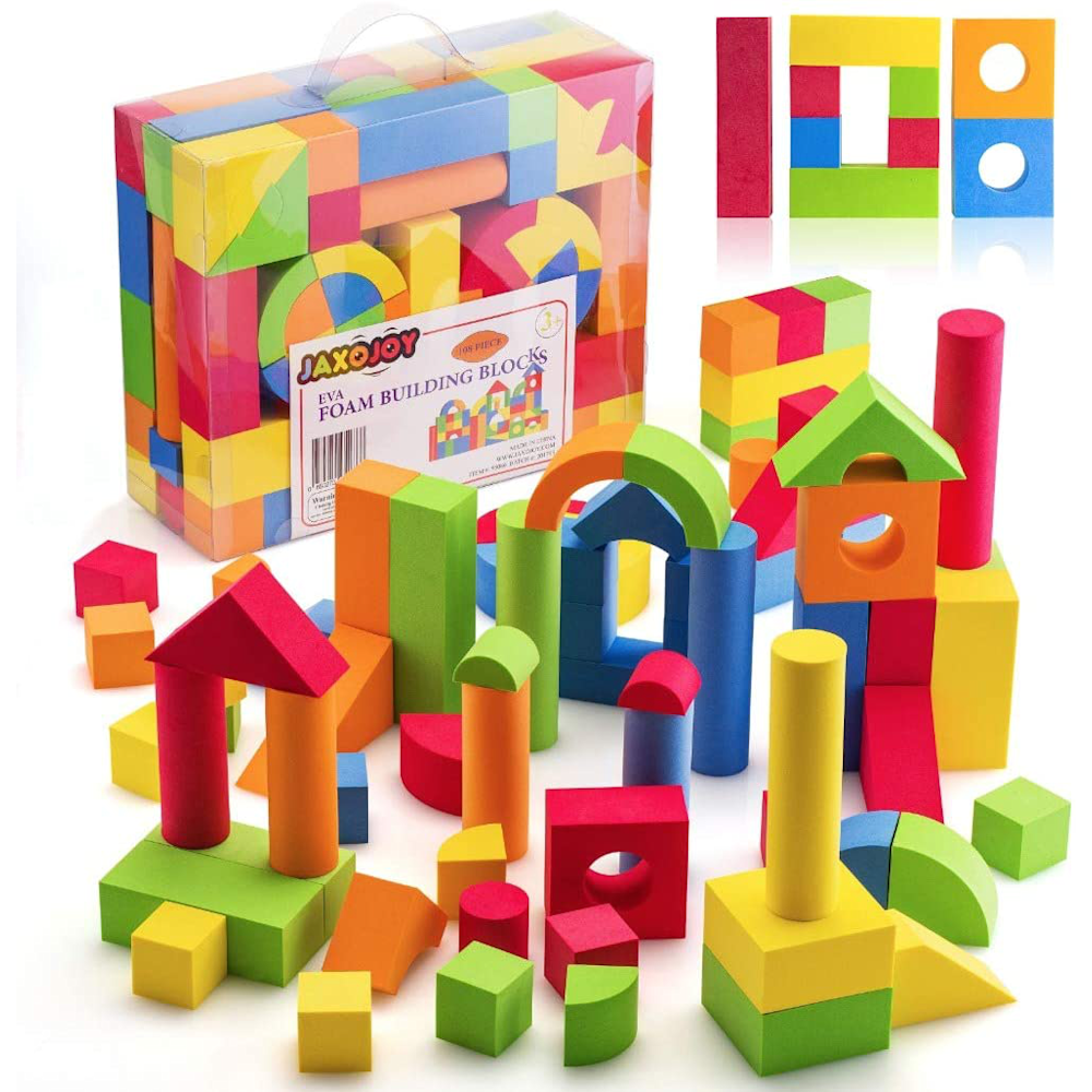 JaxoJoy Foam Building Blocks 108-Piece Set: 0