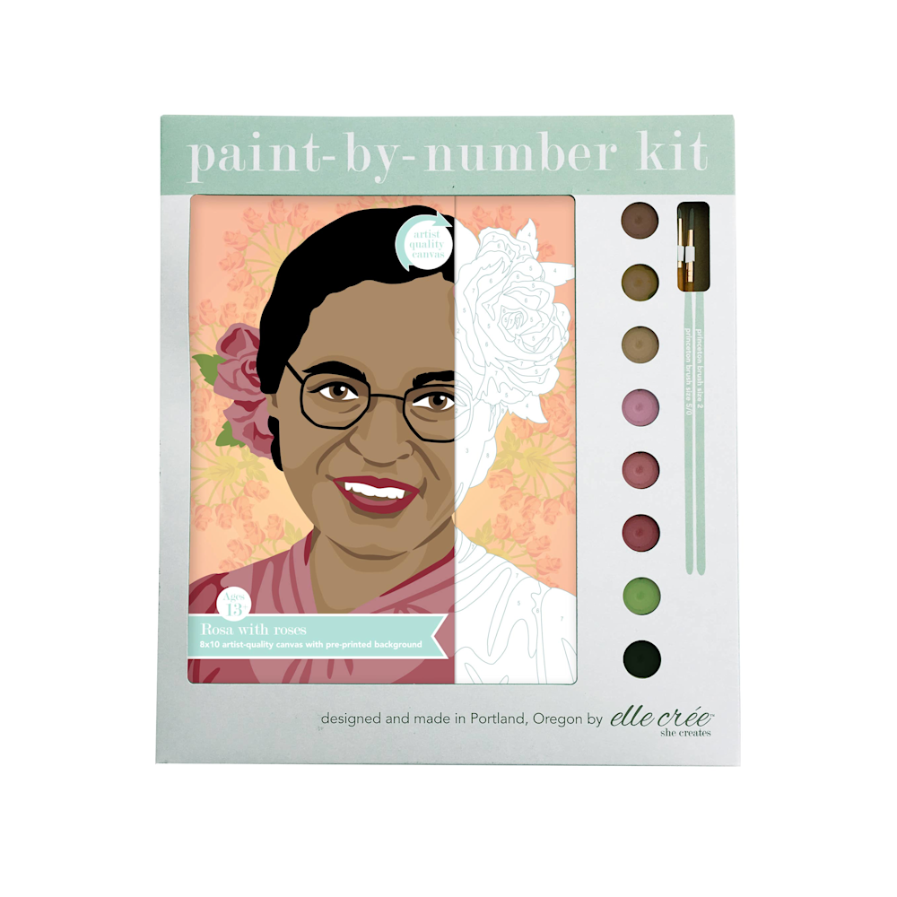 Elle Cree Rosa Parks Paint by Number
