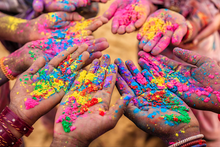 Playing Holi