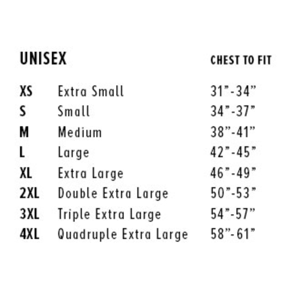 UNISEX XS-4XL-