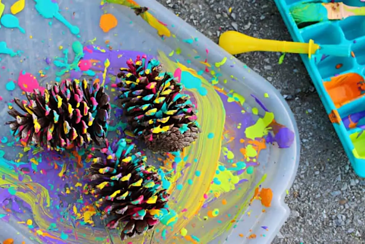Splatter-Painted-Pine-Cones-3