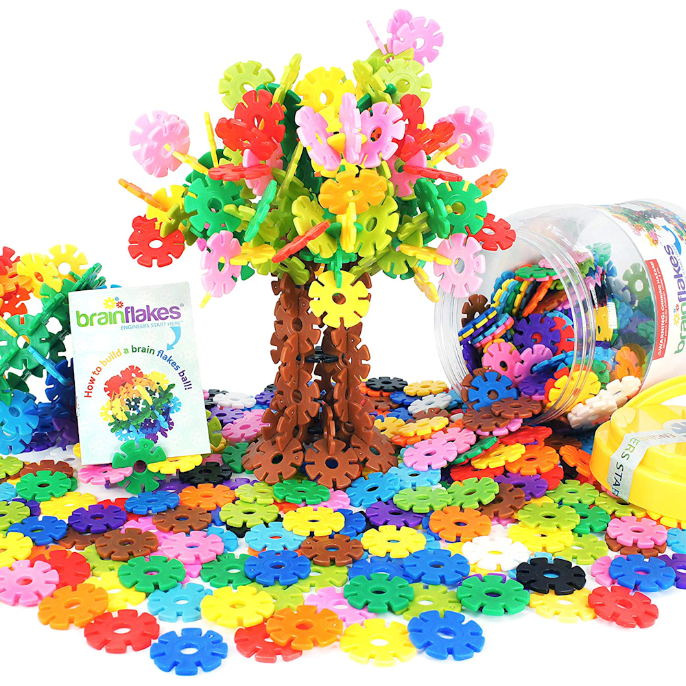 VIAHART Brain Flakes 500 Piece Interlocking Plastic Disc Set: 0