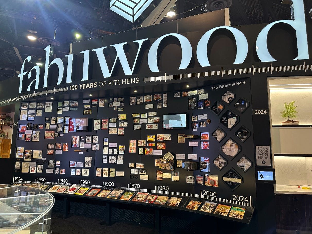 Fabuwood KBIS 2024 timeline wall