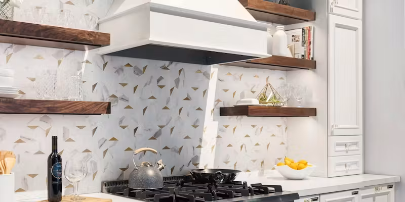 8 Kitchens with Floating Shelves + Styling Ideas and Tips 03
