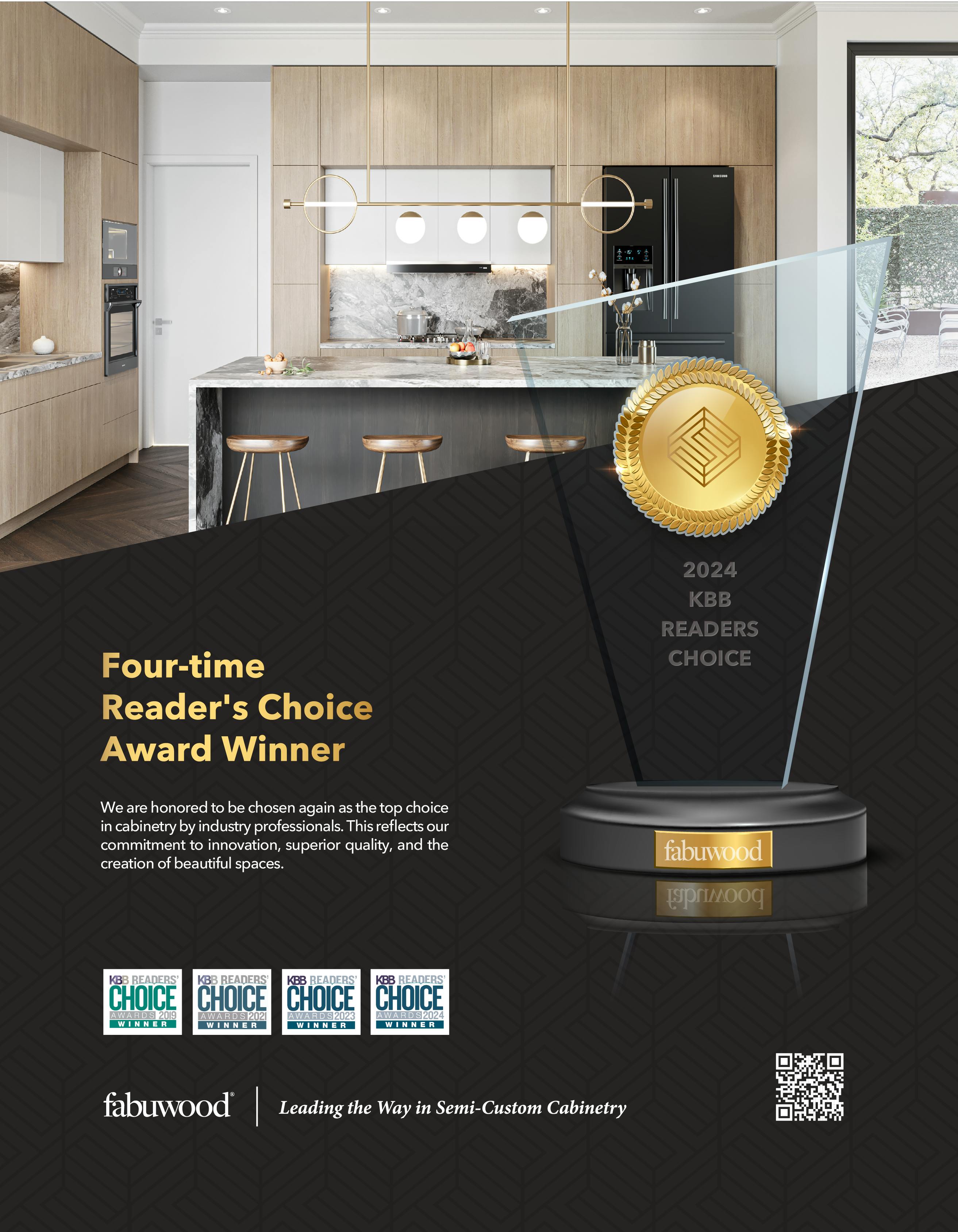 Fabuwood Four-time Reader's Choice Award Winner