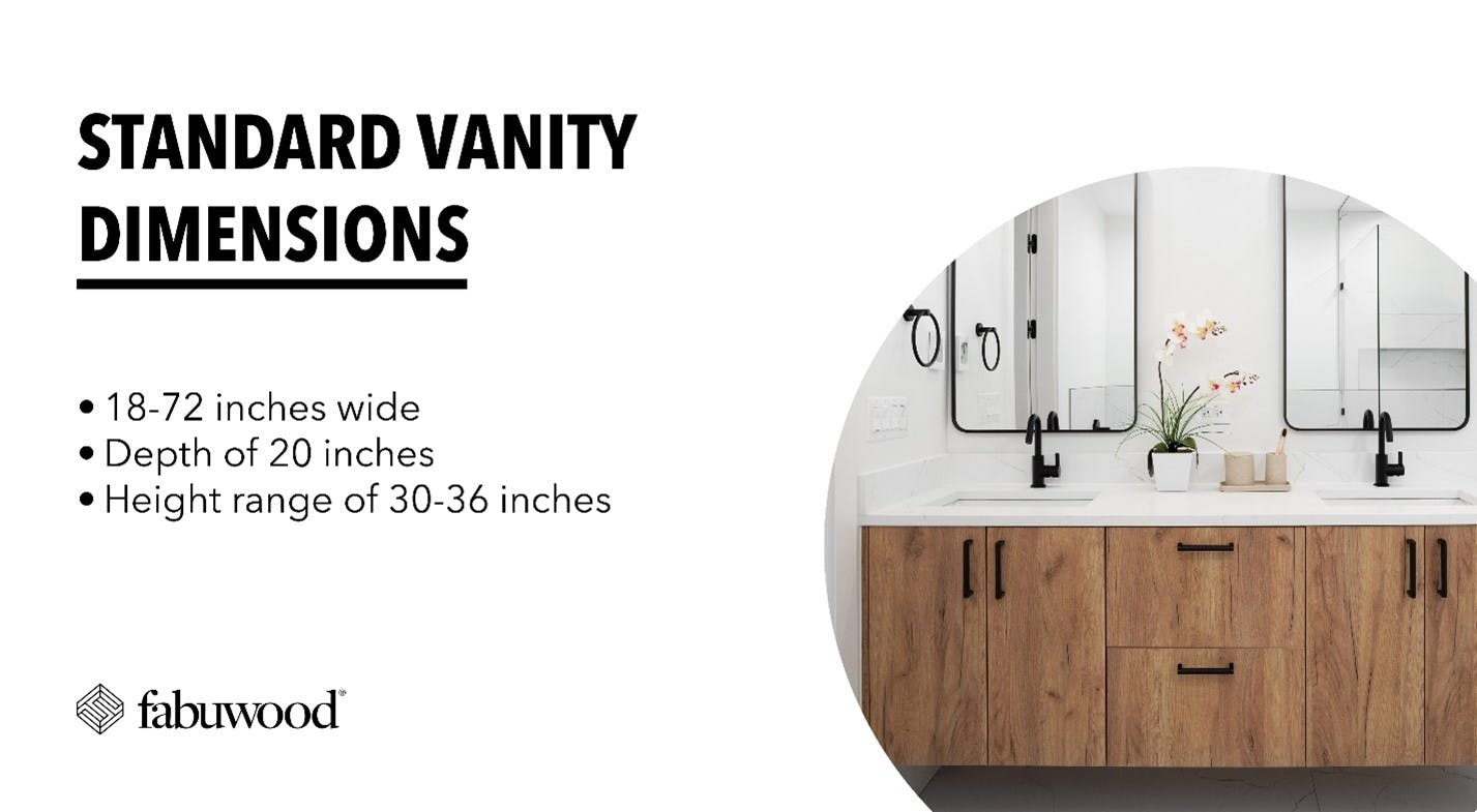standard vanity dimensions