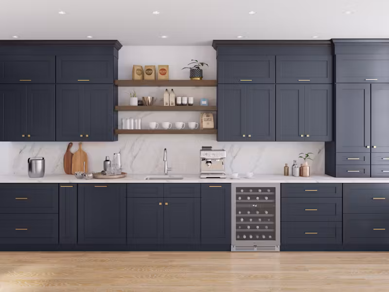 8 Kitchens with Floating Shelves + Styling Ideas and Tips 02
