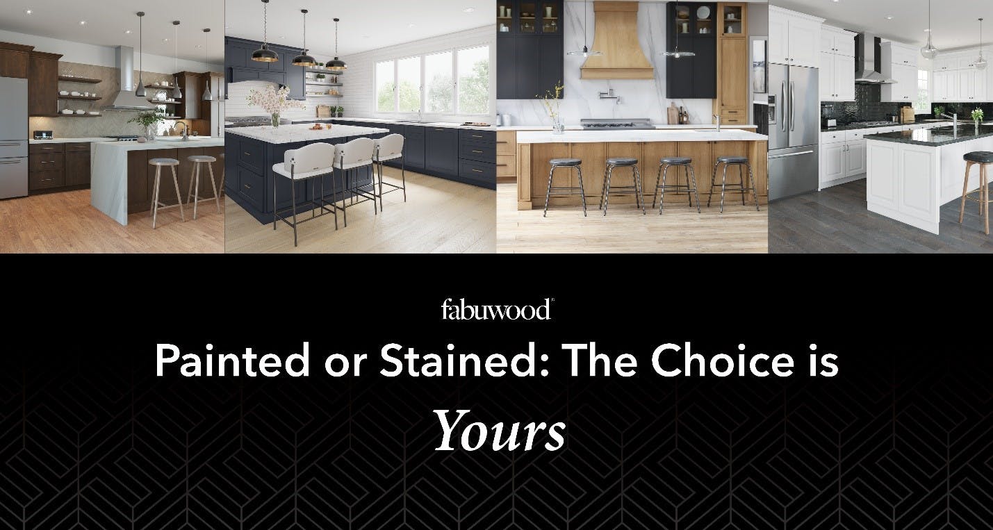 painted or stained cabinets