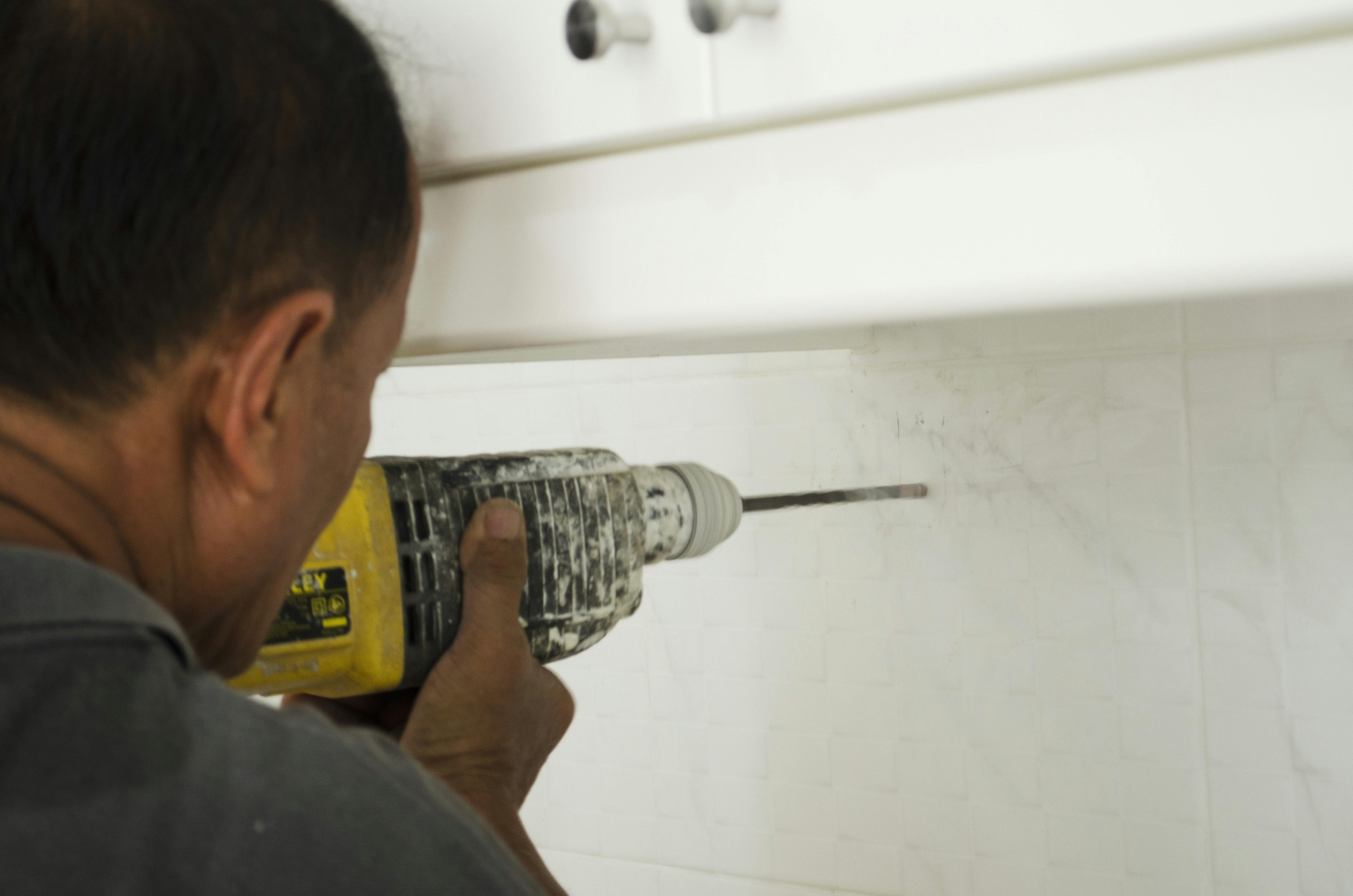 drill holes through walls