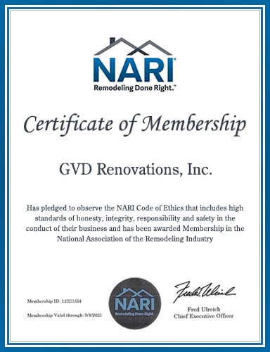 Member of The National Association of the Remodeling Industry