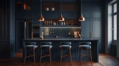 Revamp Your Kitchen with Bold Blue Cabinets