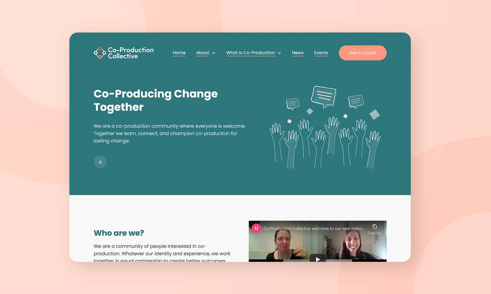 A new brand identity and website for the co-production movement