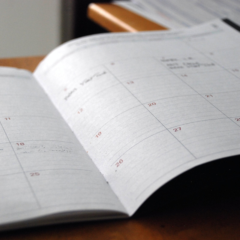 A diary or planner.