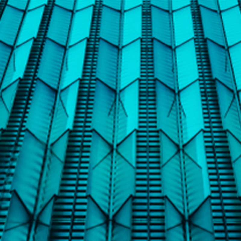 Teal structure.