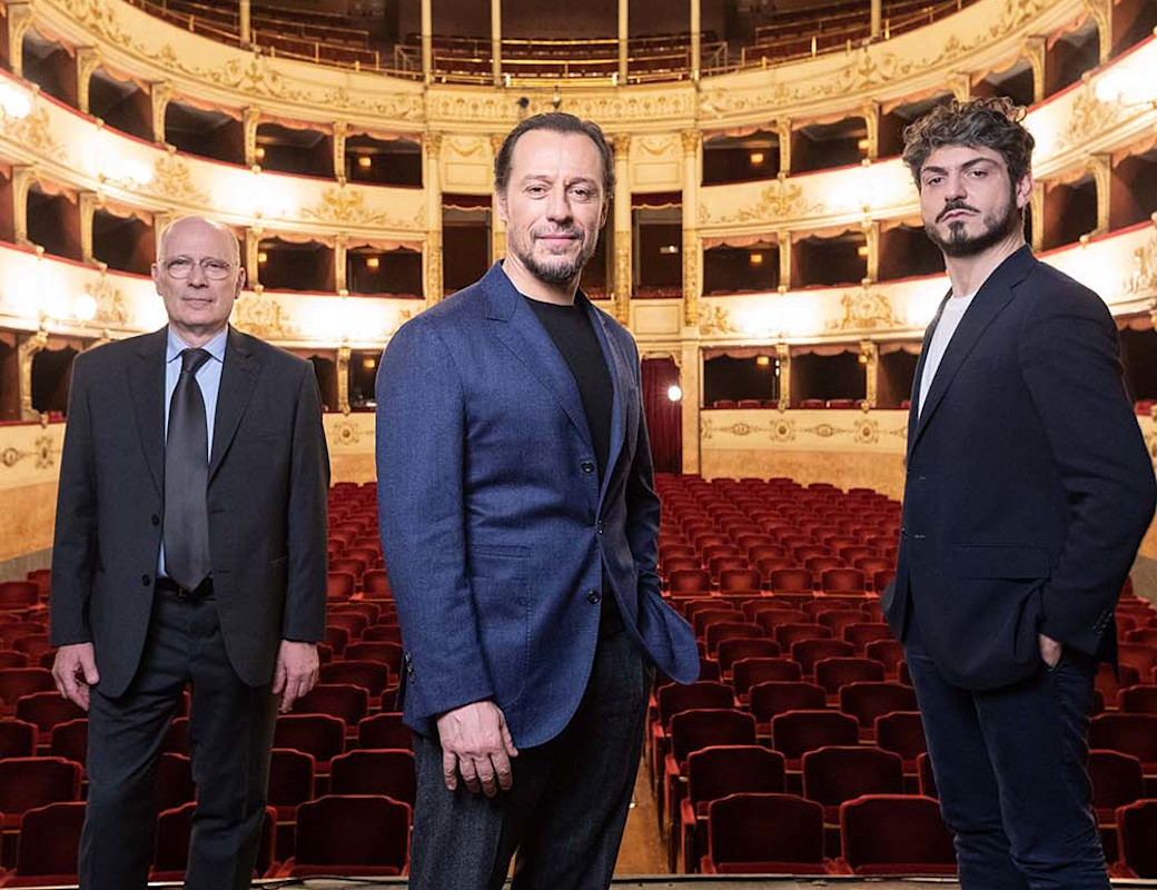 From Left: Marco Giorgetti, Stefano Accorsi, Tommaso Sacchi