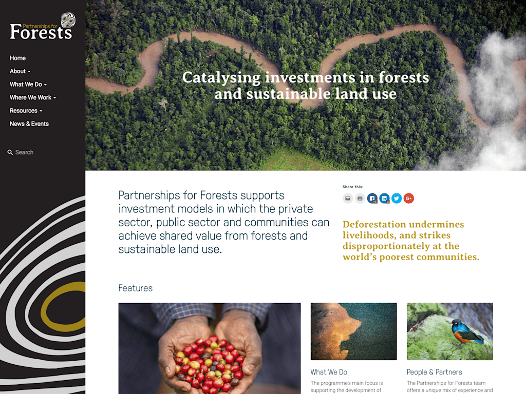 Partnerships for Forests - Homepage