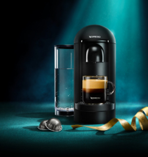 €150,- discount on the new Nespresso Vertuo Black Matt