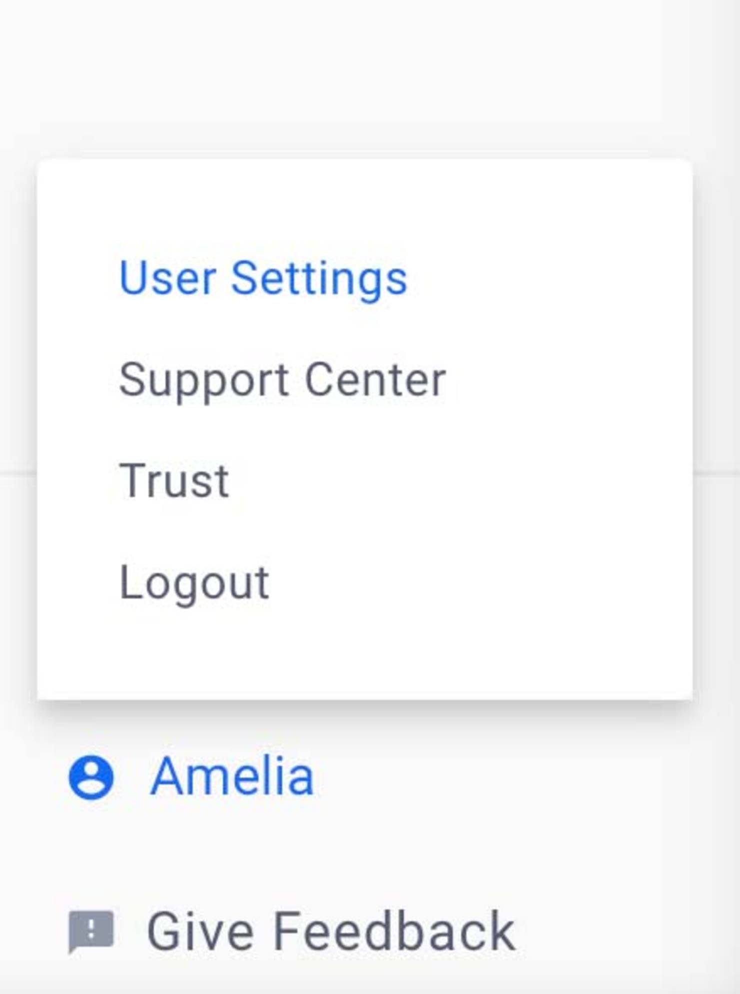 UserSettingsAmelia