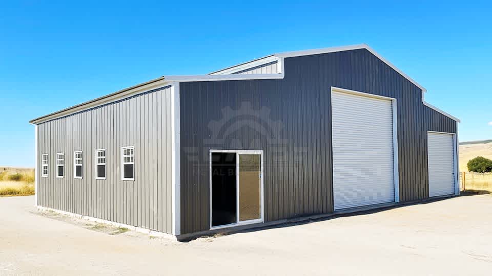 50x30x16 Vertical Raised Center Barn