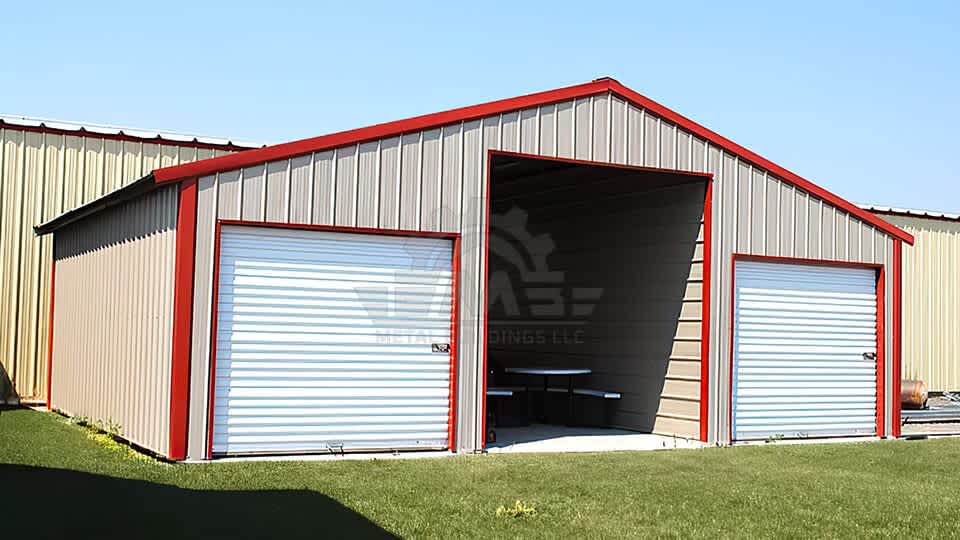 36x25x12 Straight Roof Barn