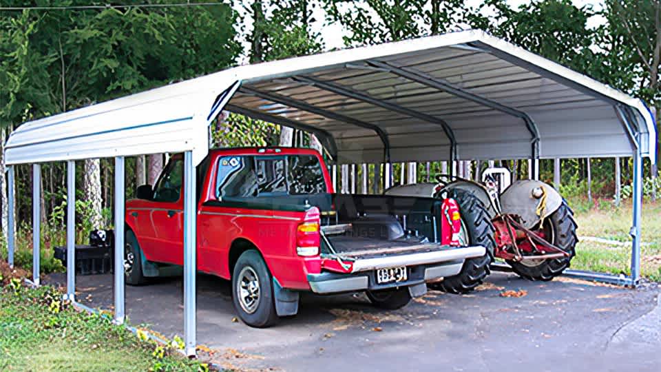 20x20x7 Metal Carport