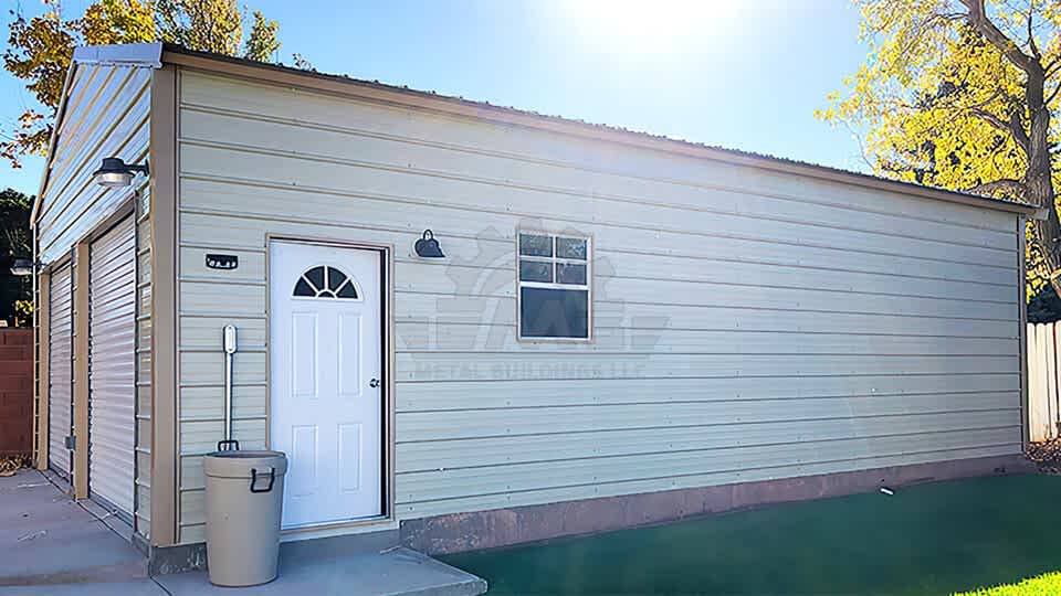 24x35x10 A-Frame Vertical Roof Garage