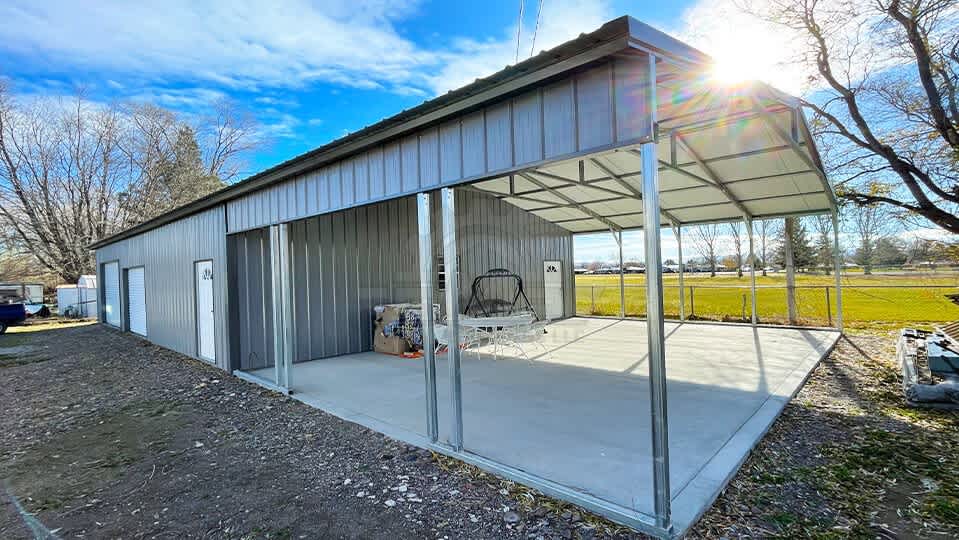 30x60x10 A-Frame Utility Carport